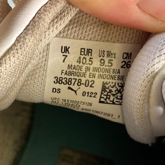 Puma Smash Platform v2 'Candy - White leather Arctic Ice lace-up sneakers Size 7 - Picture 7 of 7